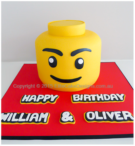 LEGO Boys birthday cake
